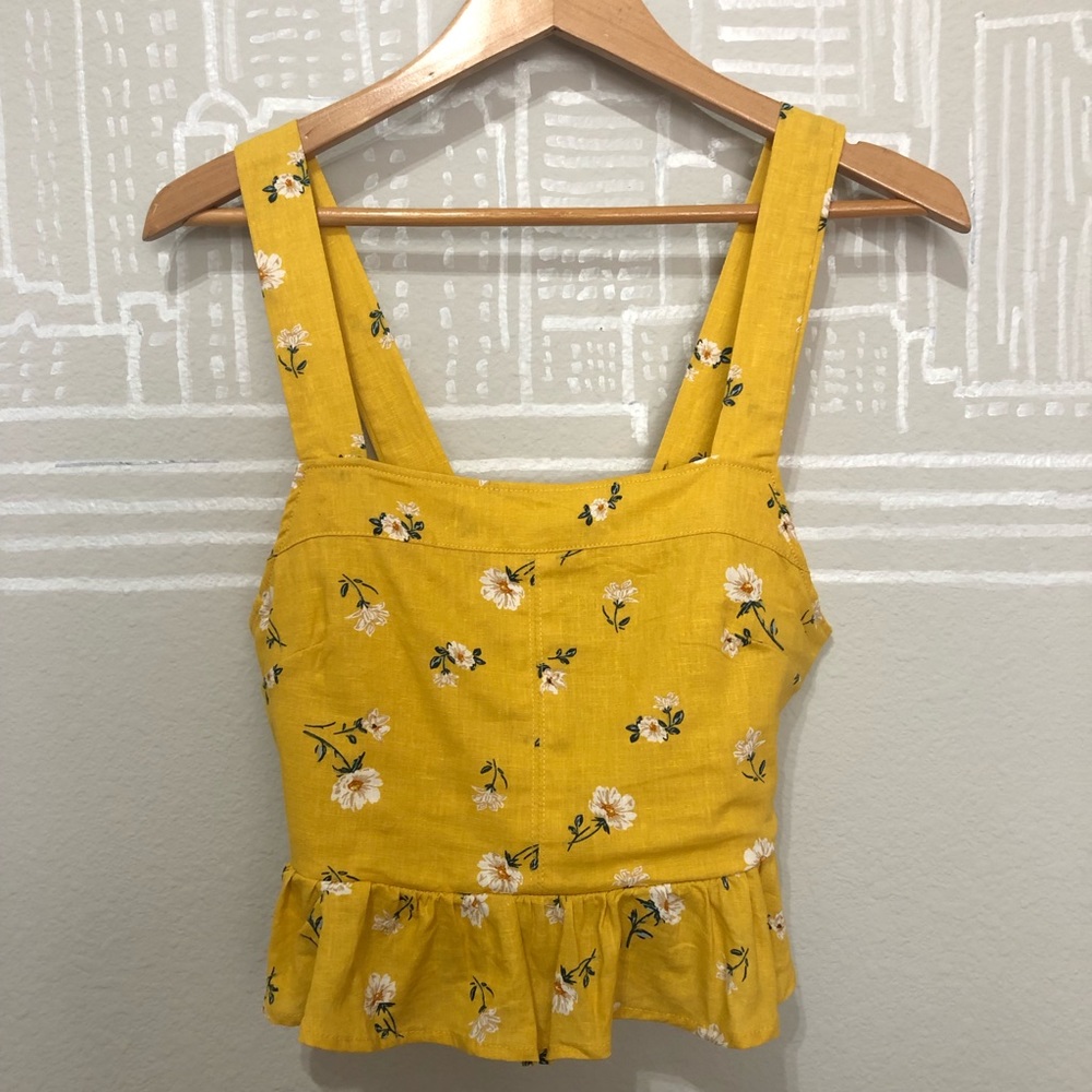 Yellow Crop Top